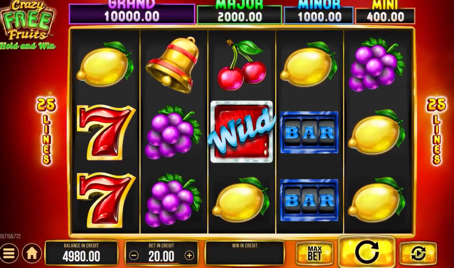 Crazy free fruits slot