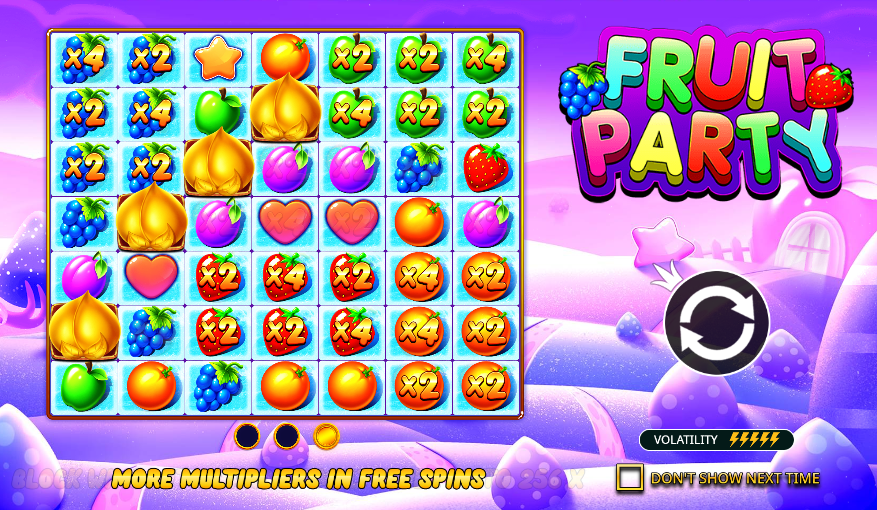 Fruit party početni ekran