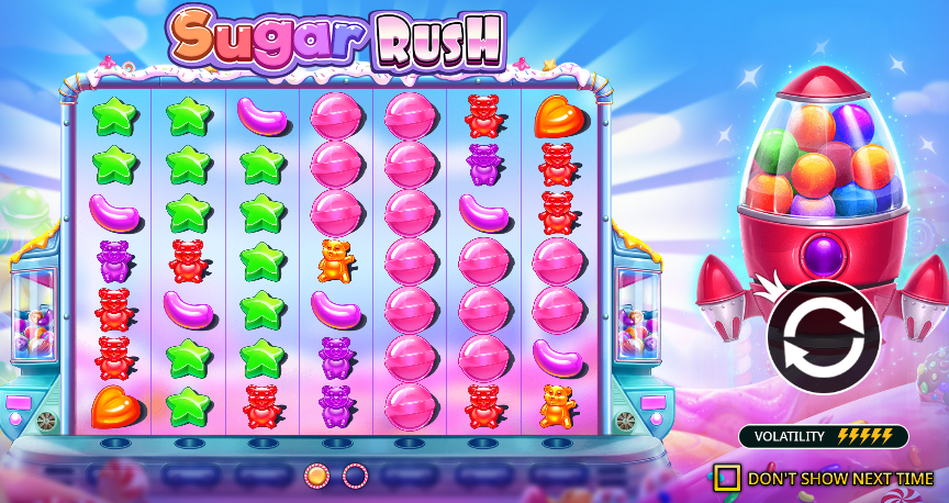 Sugar rush početni ekran