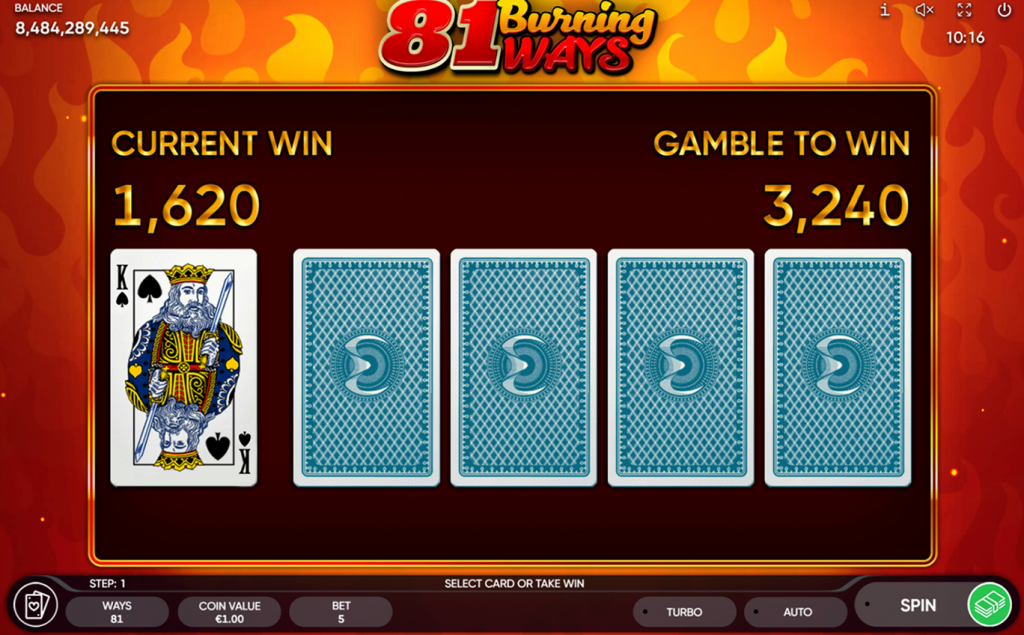 81 burning ways gamble