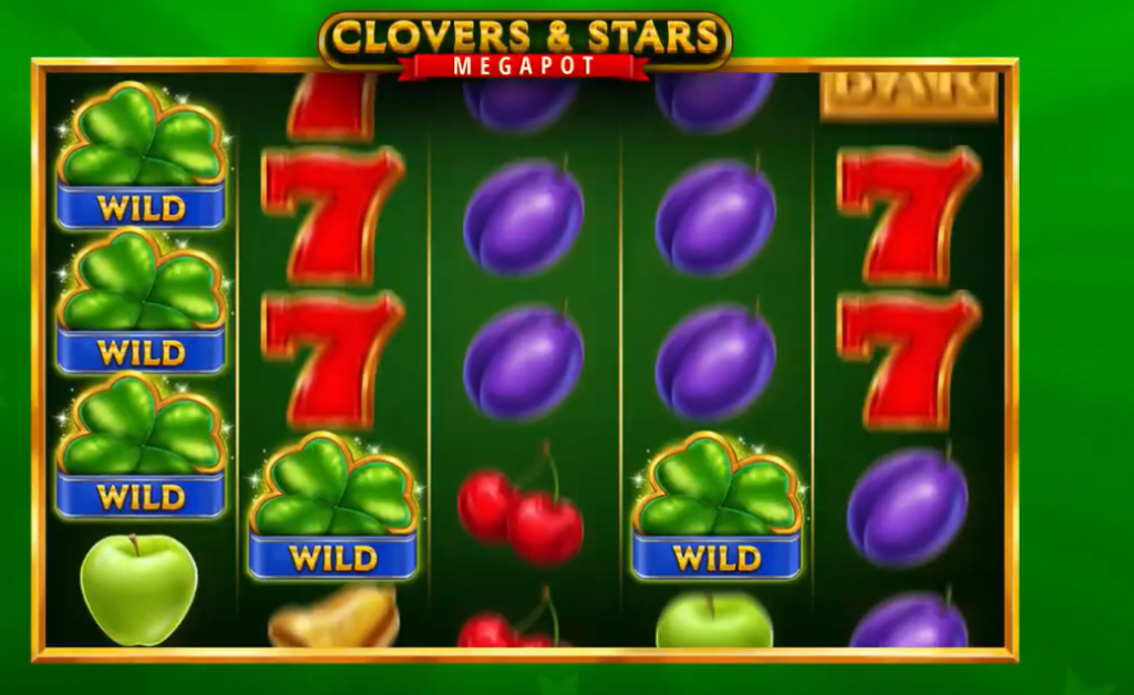 Clovers & stars početni ekran
