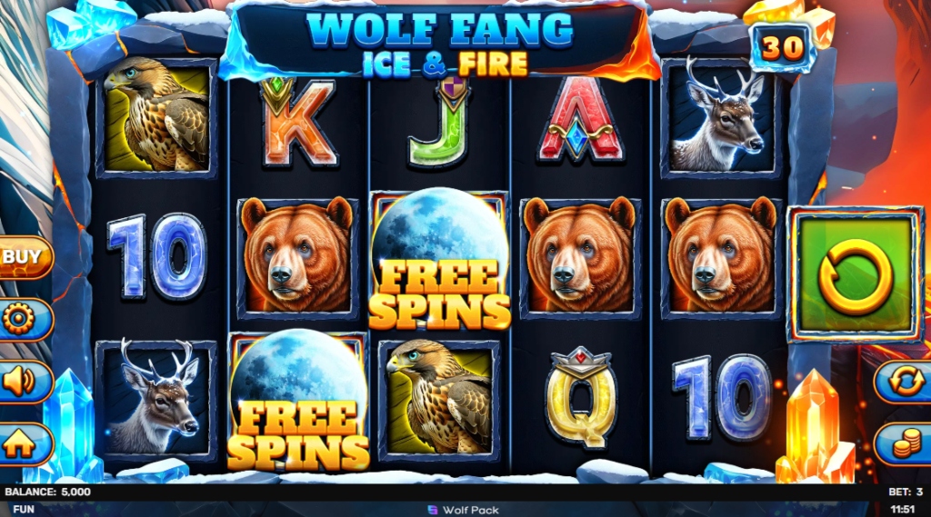 Wolf Fang Ice & Fire Slot